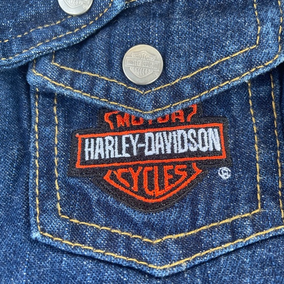 Harley Davidson Jean jacket 0-6 months - Picture 3 of 5